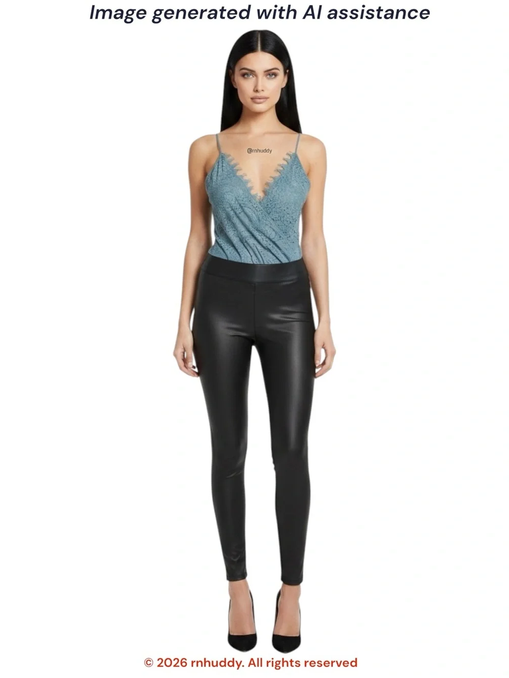 Express M black faux leather leggings